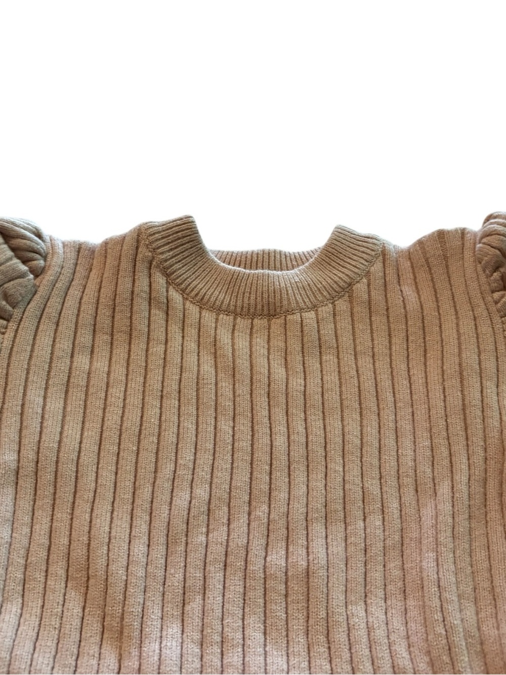 ASTR The Label Ribbed Puff Shoulder Sweater with Open Back - Picture 5 of 8